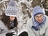 Zimný šál s nórskym vzorom unisex 20x170 cm
