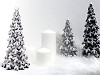 Dekorační vánoční stromeček s glitry 27,5 cm