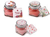 Small Scented Candle in a Glass Jar with a Name Tag 28 g