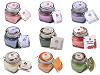 Small Scented Candle in a Glass Jar with a Name Tag 28 g, Floral