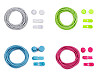 Cordones elásticos reflectantes, largo 120 cm