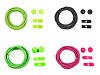 Reflective Elastic No-Tie Laces, length 120 cm