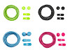 Cordones elásticos reflectantes, largo 120 cm