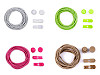 Reflective Elastic No-Tie Laces, length 120 cm
