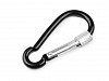 Alloy Keyring Carabiner / Snap Hook Safety Clip D-Ring