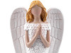 Dekorace anděl s jemnými glitry