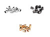 Copri-estremità per cavi / punte per cavi decorativi, in metallo, dimensioni: Ø 5 mm 