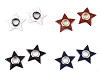 Eco Leather Star Applique with Eyelet, Sew-on