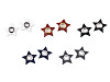 Eco Leather Star Applique with Eyelet, Sew-on