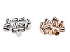 Embouts de cordon / Embouts de cordon décoratifs métalliques, Ø 5,5 mm 