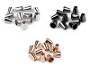 Terminales metálicos/Puntas metálicas decorativas para cordón, Ø5,5 mm 