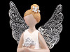 Dekorácia anjel s filigránovými krídlami