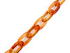 Plastic Chain for Decoration Clothes and Accessories width 21 mm
