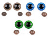 Large safety eyes with fuse Ø40 mm