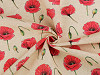 Decorative Fabric Loneta, Red Poppy