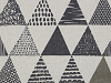 Tkanina bawełniana / imitacja lnu grubsza trójkąty 