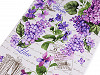 Cotton Waffle Pique Fabric width 50 cm, Lilac