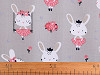 Cotton Fabric / Canvas Rabbit 