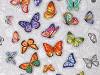 Bavlnené vaflové piké motýľ