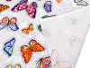 Bavlnené vaflové piké motýľ