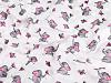 Minky Plush Fabric with 3D Dots Elephant