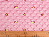 Minky Plush Fabric with 3D Polka Dots Crown
