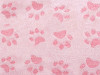 Minky Plush Fabric smooth / fine Paws