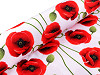 Jersey with viscose poppies