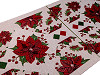 Gobelin-Kissenplatte 50 x 50 cm Weihnachtsstern