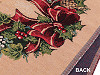 Panel na gobelinową poduszkę 50x50 cm bożonarodzeniowy wieniec 