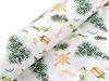 Tissu/Toile de Noël en coton Arbres