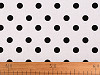 Tessuto di cotone / imitazione lino, materiale grezzo, motivo: pois