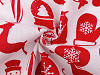 Tkanina bawełniana recyklowana motyw świąteczny 
