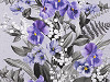 Cotton Fabric / Table Runner, Pansy 