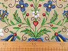 Cotton Fabric / Table Runner, Folklore 