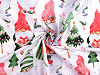 Tessuto di cotone/tela, motivo: natalizio, elfo