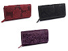 Cartera de piel con flores para mujer 
