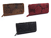Cartera de piel con flores para mujer 