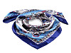 Foulard in raso, dimensioni: 55 x 55 cm