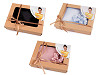 Set de dormit, fata de perna din satin si elastic de par