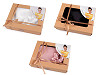 Set de dormit, fata de perna din satin si elastic de par