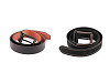 Ceinture pour homme, lisse et matelassée, largeur 3,7 cm