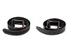 Herrengürtel glatt und gesteppt, Breite 3,7 cm