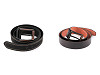 Men's belt, smooth and quilted, width 3.7 cm