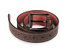  Men's leather belt 3.7 cm wide