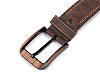  Men's leather belt 3.7 cm wide