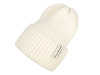 Women's / girls' winter hat knitted with a wide brim