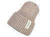 Women's / girls' winter hat knitted with a wide brim