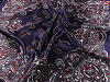 Saténový šátek paisley 60x60 cm