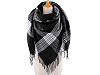Velký teplý šátek / pléd 130x135 cm